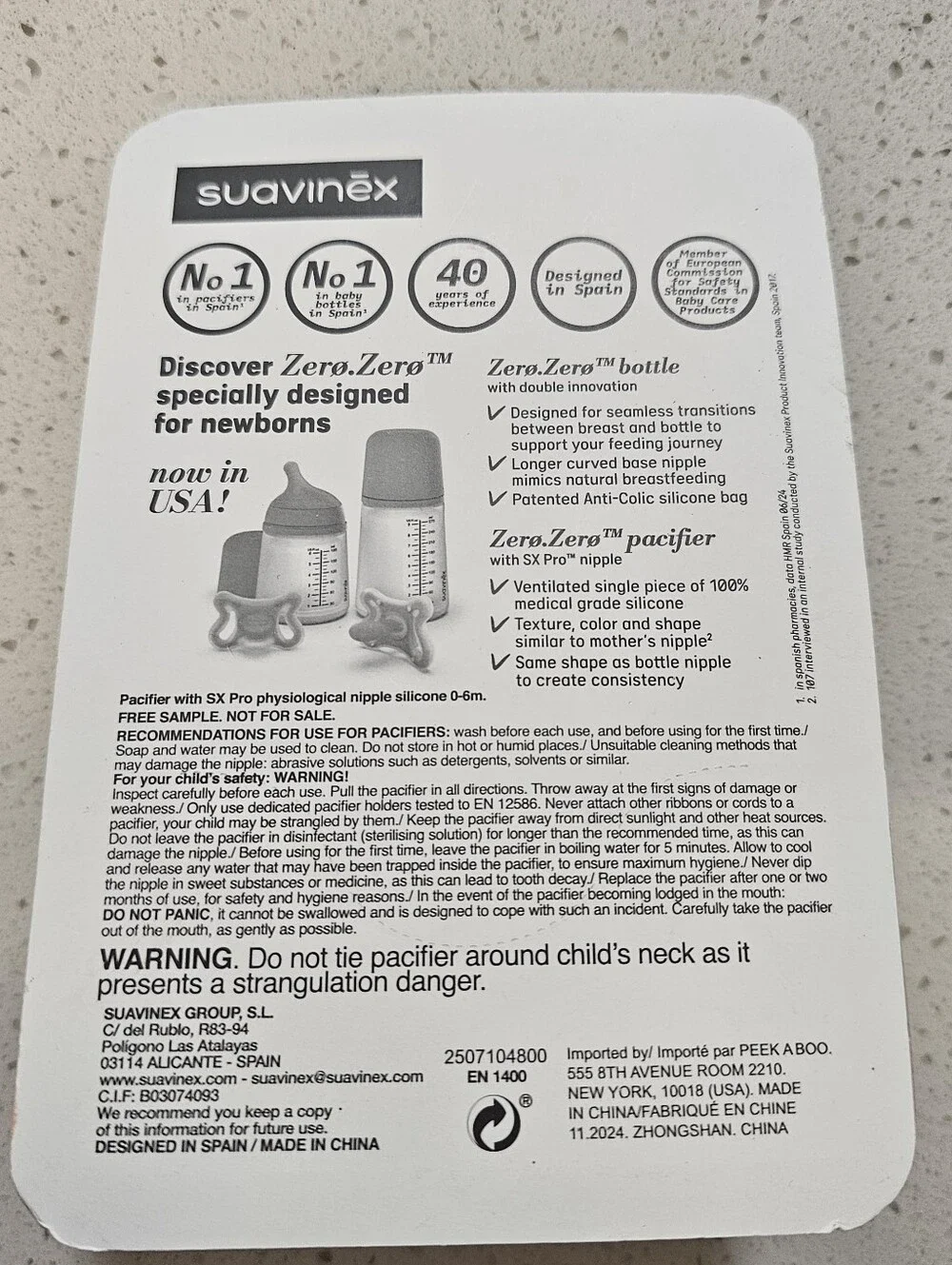 Suavinex Color Essence Silicone Pacifier 0-6m